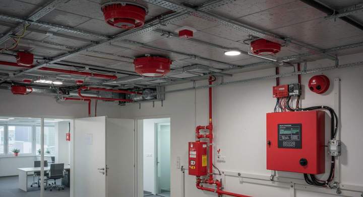 6. centrale de détection incendie